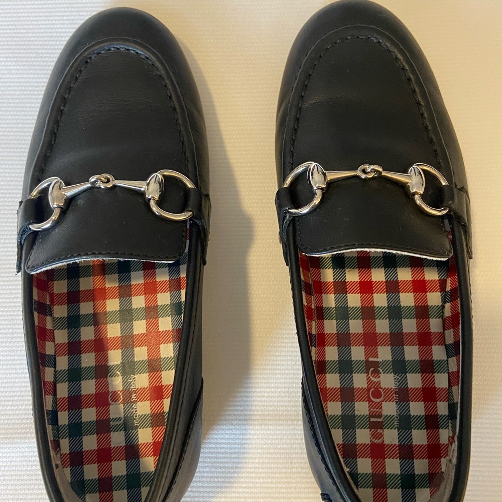 NWOT Gucci Children's Jordaan Leather Loafer (EU 29)